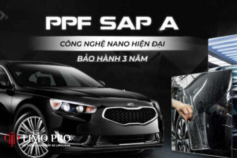 PPF SAP A có lớp phim bề màu, trong suốt