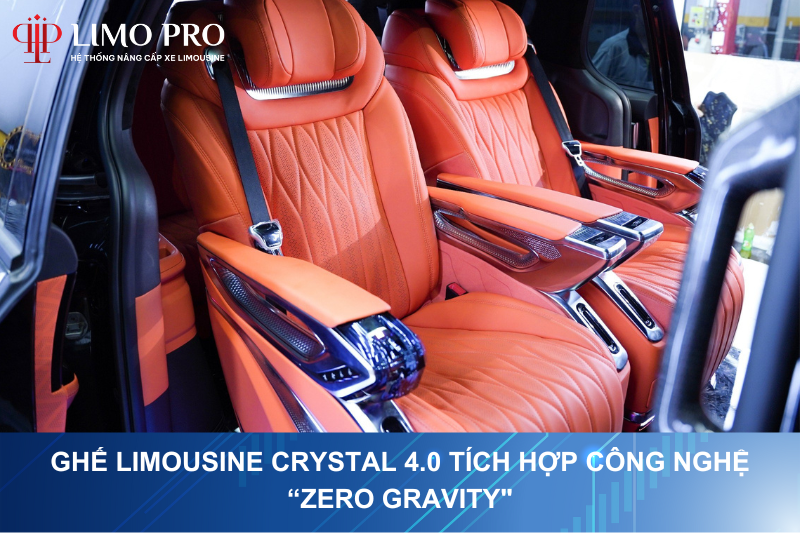 Đặc biệt ghế limousine Crystal 4.0 có chế độ Zero Gravity 