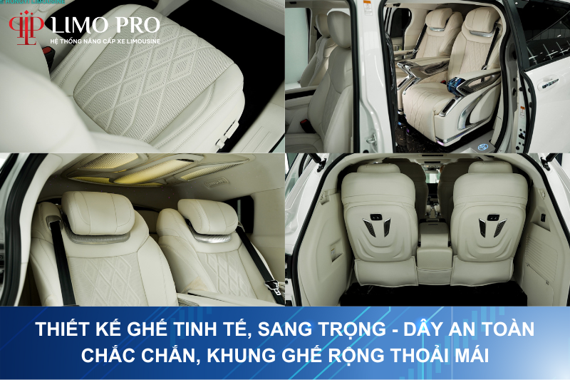 Thiết kế ghế tinh tế, sang trọng