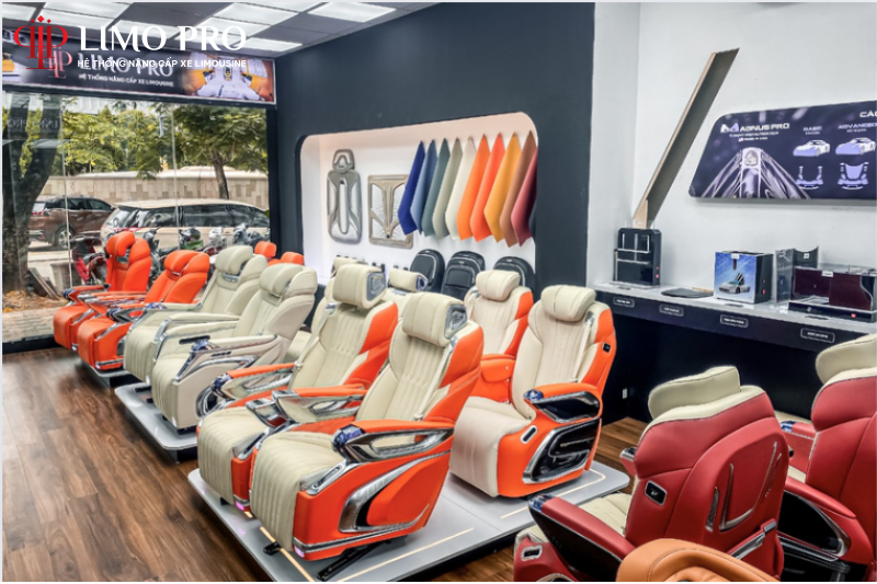 Showroom trưng bày sản phẩm tại LIMO PRO