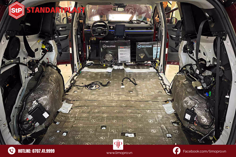 Các vị trí thi công cách âm STP trên xe ô tô