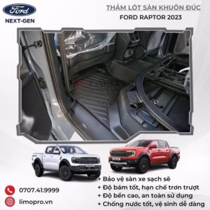 THẢM LÓT SÀN KHUÔN ĐÚC CHO FORD RAPTOR 2023