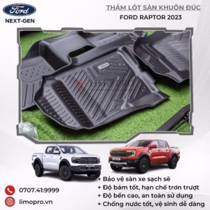 THẢM LÓT SÀN KHUÔN ĐÚC CHO FORD RAPTOR 2023