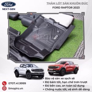 THẢM LÓT SÀN KHUÔN ĐÚC CHO FORD RAPTOR 2023