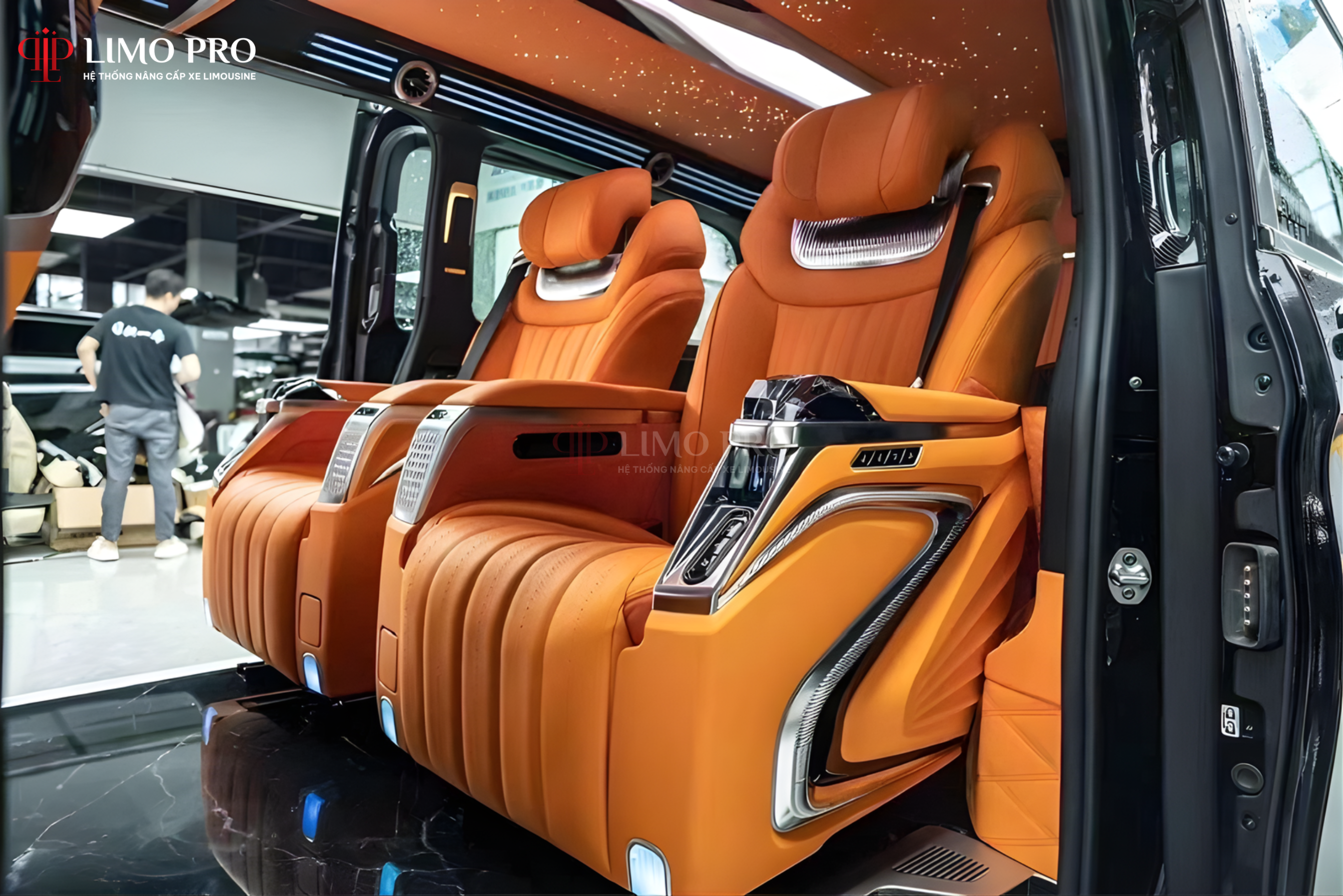 Độ ghế limousine tại Limo Pro