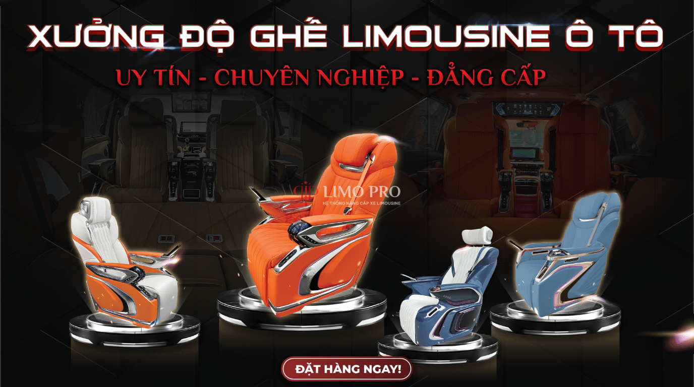 limo pro xưởng độ ghế limousine uy tín, chuyên nghiệp