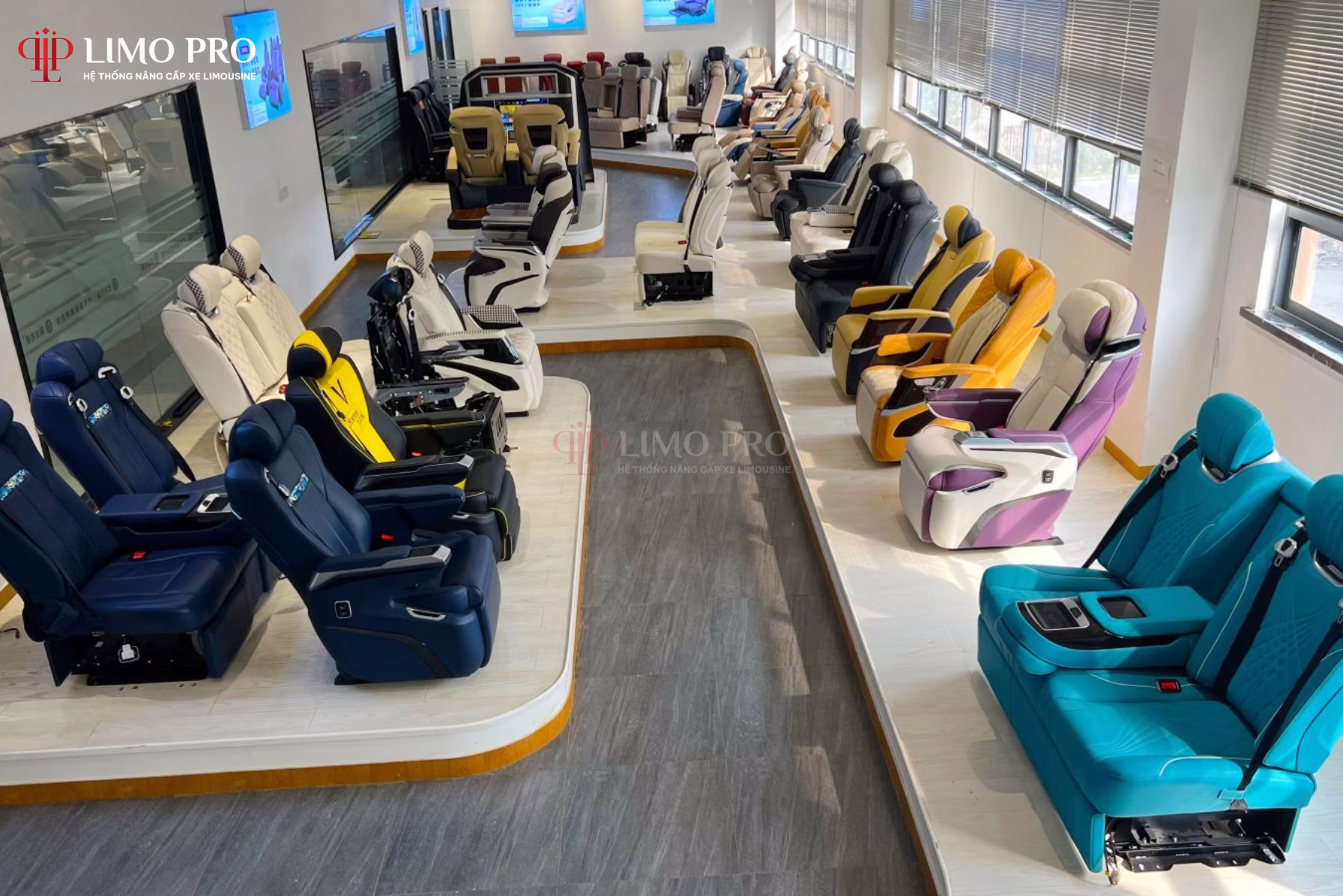 Top mẫu độ ghế limousine TPHN bền bỉ và sang trọng nhất 2026 6 Cá nhân hóa màu sắc và kiểu dáng theo sở thích