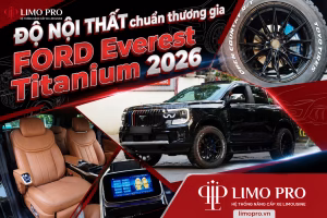 Độ ghế Limousine Ford Everest 2026 nâng tầm đẳng cấp nội thất